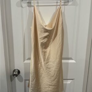 Altar'd State Champagne Satin Dress